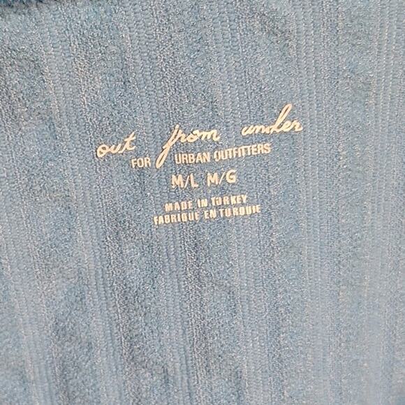 Urban outfitters out from under break point collared bra top m/l cropped ribbed - Picture 3 of 5